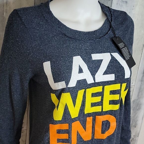 Chaser Lazy Weekend Love Knit Sweatshirt - Picture 3 of 8